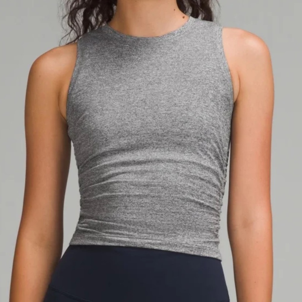 Heathered Black License to Train Tight-Fit Tank Top